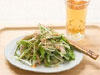 小林カツ代の家庭料理-水菜とゆで鶏のメンマサラダ